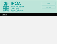 Tablet Screenshot of ipoa.ie
